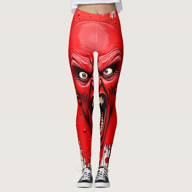 Leggings Red Demon Fury Art (Devant)
