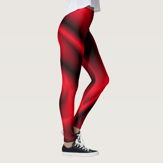 Leggings Red et Black Swirl (Droite)