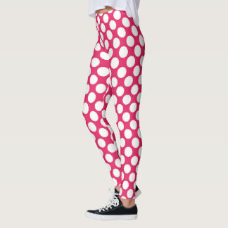 Leggings Red Polka Dot Custom – Elegant Fashion