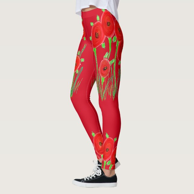 Leggings Red Poppy (Gauche)