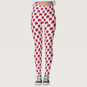 Leggings Red Secret Santa Claus Casquette Noël