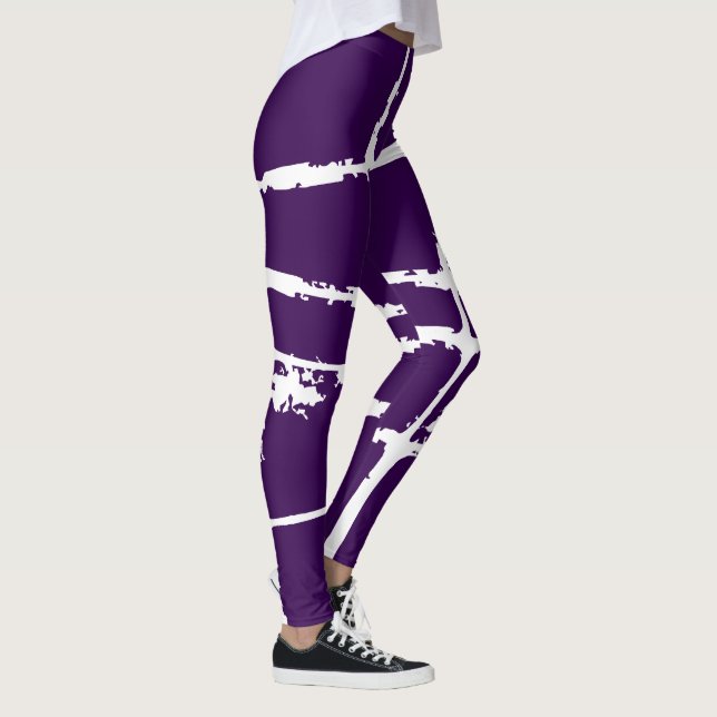 Leggings Refined White Light Grunge Modern Dirty Mesh (Droite)