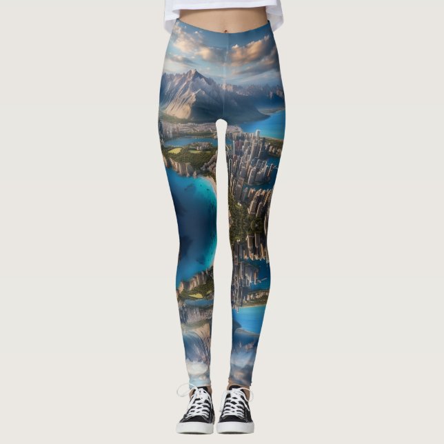 Leggings "Reflet des sommets majestueux (Devant)