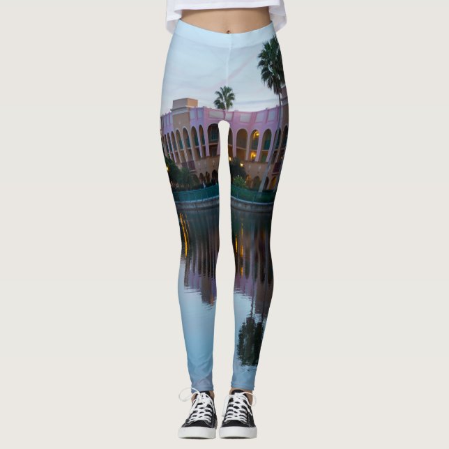 Leggings Reflets du complexe hôtelier en soirée (Devant)