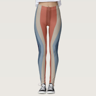 Leggings Réflexion arc-en-ciel dans un style rétro