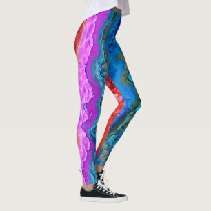 Leggings "Réflexion rayonnante" Art Abstrait coloré