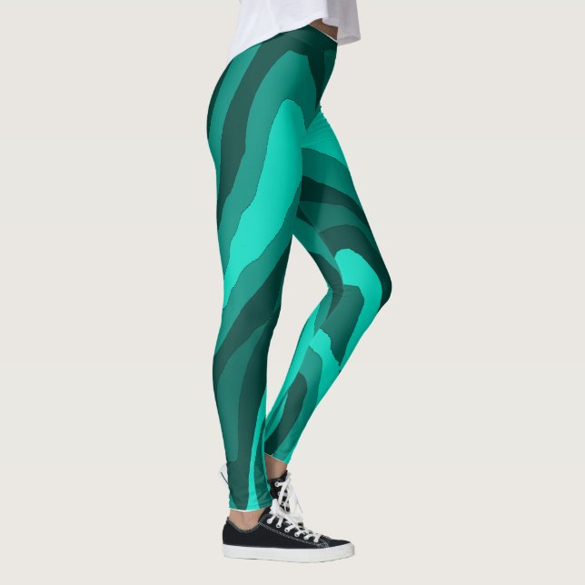 Leggings Réflexion sarcelle comme (Droite)