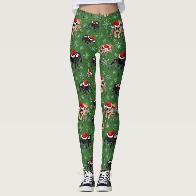 Leggings Regal Jumping Spider Phiddipus Regius Holiday Moss (Devant)