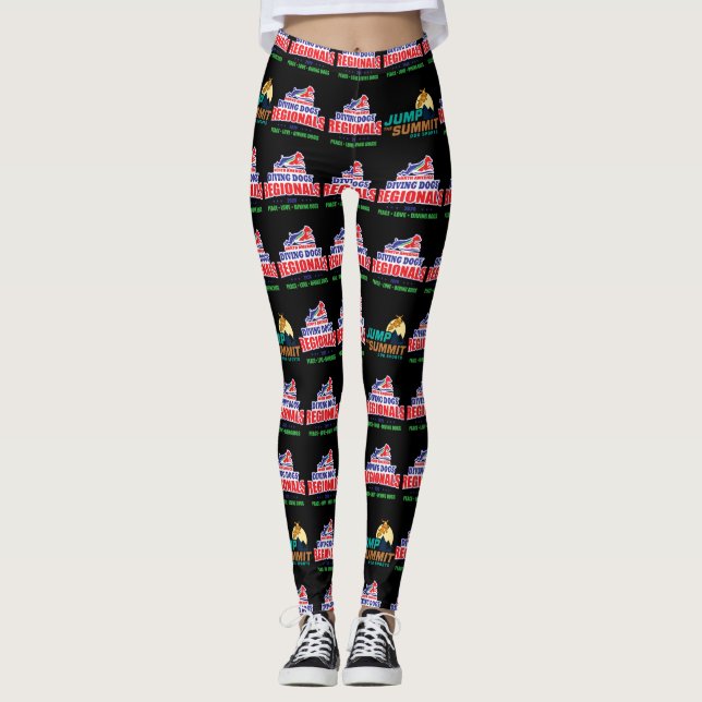 Leggings régionaux - Noirs (Devant)