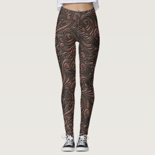 Leggings Remous d'en cuivre de la science-fiction de cool