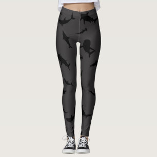 Leggings requin-taupe gris océan