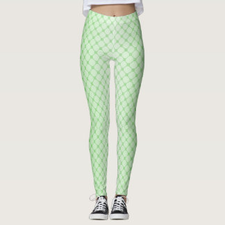 Leggings Réseaux géométriques Abstraits de lignes vertes