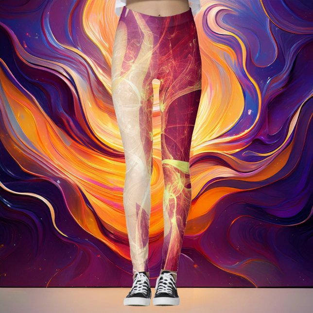 Leggings Résilience luminescente violet (Créateur téléchargé)