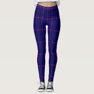 Leggings Résistance à chaud rose Résistance Plaid