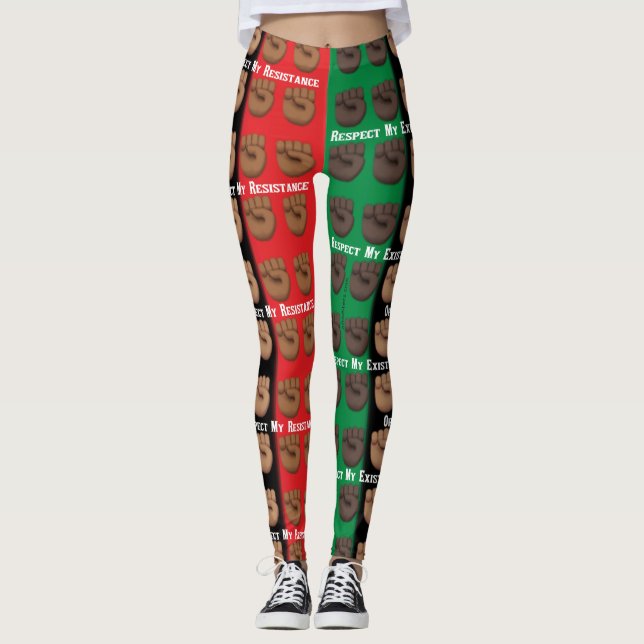 Leggings Respectez Mon Existence Ou Attendez-Vous À Ma Rési (Devant)