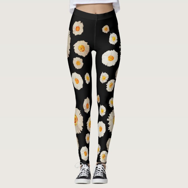 Leggings RessortLeggings personnalisés, Marais blancs art f (Devant)