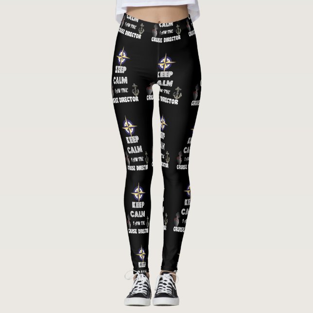 Leggings Restez Calmes, Je Suis Le Directeur De La Croisièr (Devant)