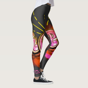 Leggings Restez inspiré Graffiti HOPE Graphisme