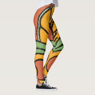Leggings Résumé Formes Style de verre de tôle,