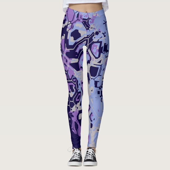 Leggings Résumé Violet (Devant)