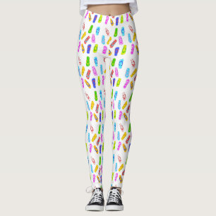 Leggings Retourner les pattes blanches du Motif Flop