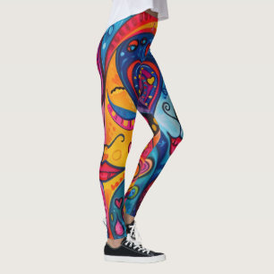 Leggings Rétro Hippsychedelique 70s 60s Hip