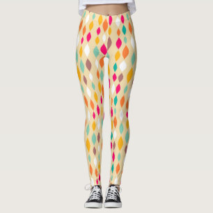Leggings Rétro motif d'abrégé sur style