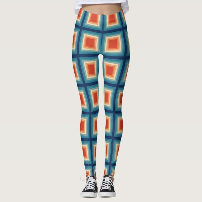 Leggings Retro Squares (Devant)