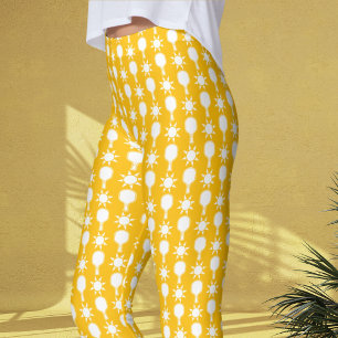 Leggings Retro Sunshine Pickleball Réception de Mariage