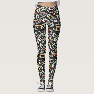 Leggings Rétros enregistreurs à cassettes vintages
