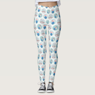 Leggings Rétros goupilles de boule de bowling de motif de