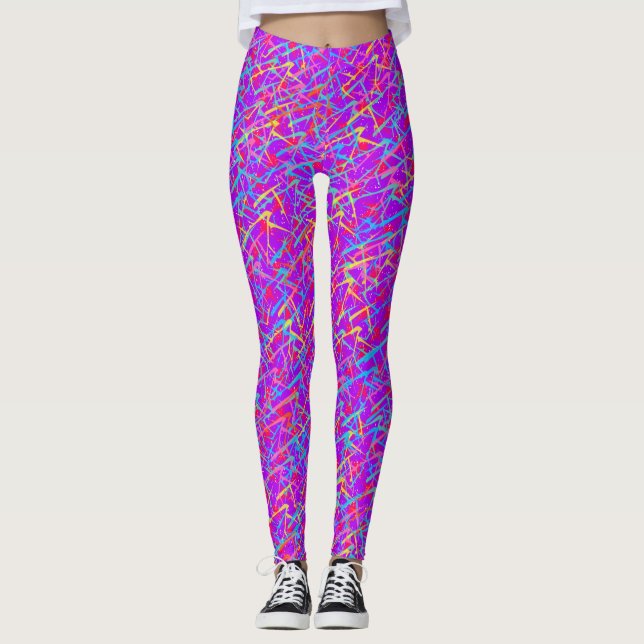 Leggings Rétros guêtres de la partie 80s (Devant)
