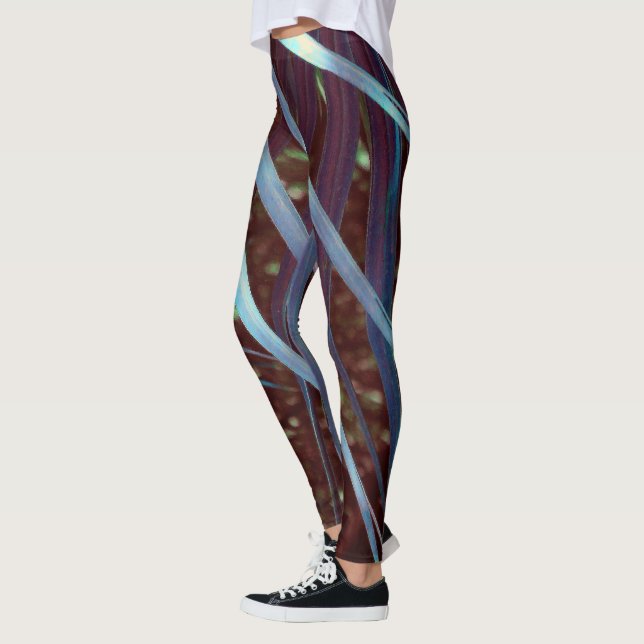 Leggings Rêve de Palmetto Bleu (Gauche)