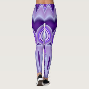 Leggings Rêves d'arc-en-ciel à fleurs violettes