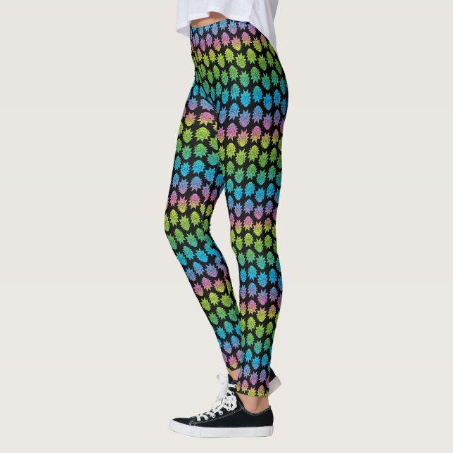 Leggings RICK ET MORTY™| motif Rainbow Rick Head (Gauche)
