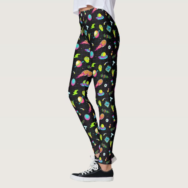 Leggings RICK ET MORTY™Saison 3 de Psychedelic Motif (Gauche)