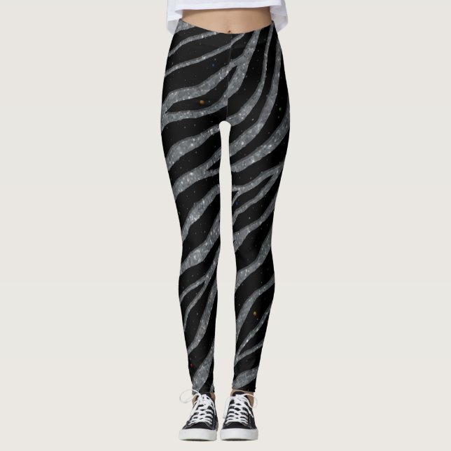 Leggings Ripped SpaceTime Stripes (Devant)