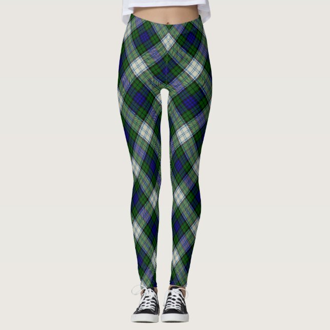 Leggings Robe Black Watch Jacquard Tartan moderne (Devant)