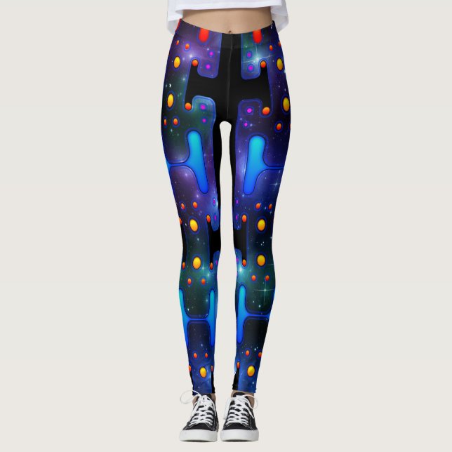 Leggings Robot futuriste mécanique Android (Devant)