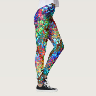 Leggings Rocher bleu psychédélique ou cybernétique