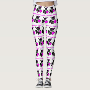 Leggings Roller Derby Heart (Rose)