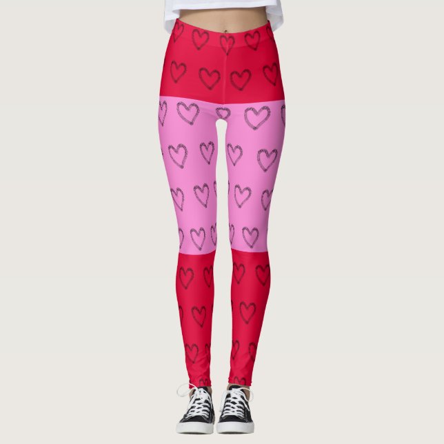 Leggings rose (Devant)