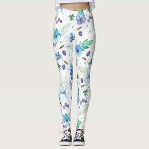 Leggings Rose bleu