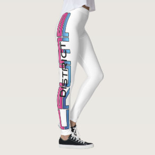LEGGINGS ROSE/BLEUE - LÉGUMES BLANCS
