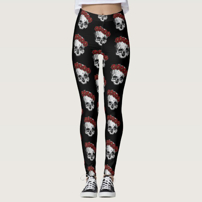 Leggings Rose de Meurtre (Devant)