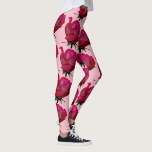 Leggings rose de Thunder_Cove de roses rouges