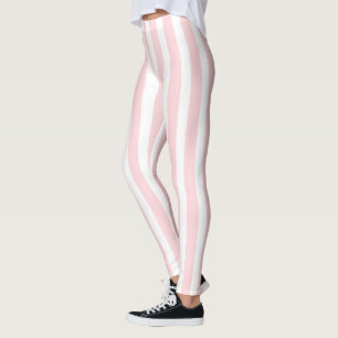 Leggings rose et blanc bébé