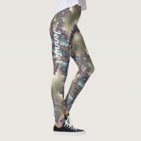 Rose Gold Fractal Motif Nom personnalisé