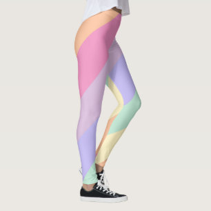Leggings Rose Jaune Bleu Vert Violet Femmes Coloré