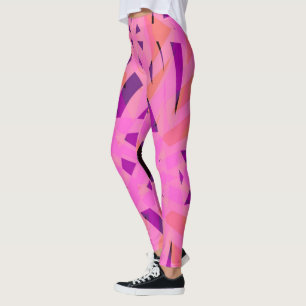 Leggings Rose Pêche Violet Yoga Fitness Exercice Saint-Vale